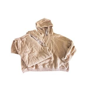 Aerie New Love Corded Hoodie and Matching Jogger Set XL Camel Tan Loungewear